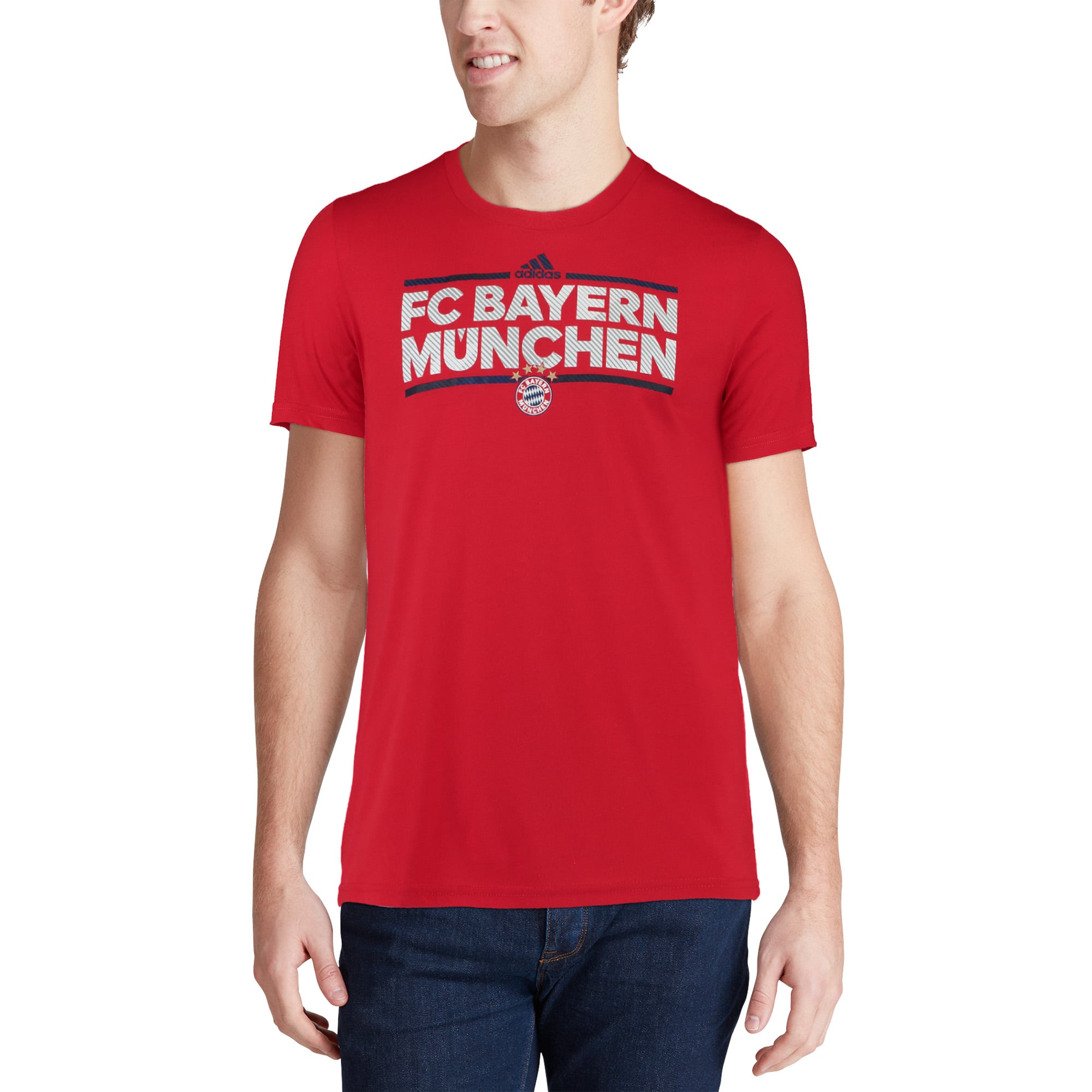 Men's adidas Red Bayern Munich City Nickname T-Shirt