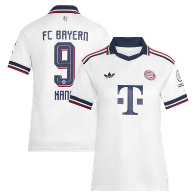 Maillot réplique extérieur blanc du Bayern Munich (femme) adidas 2026/27 - Harry Kane