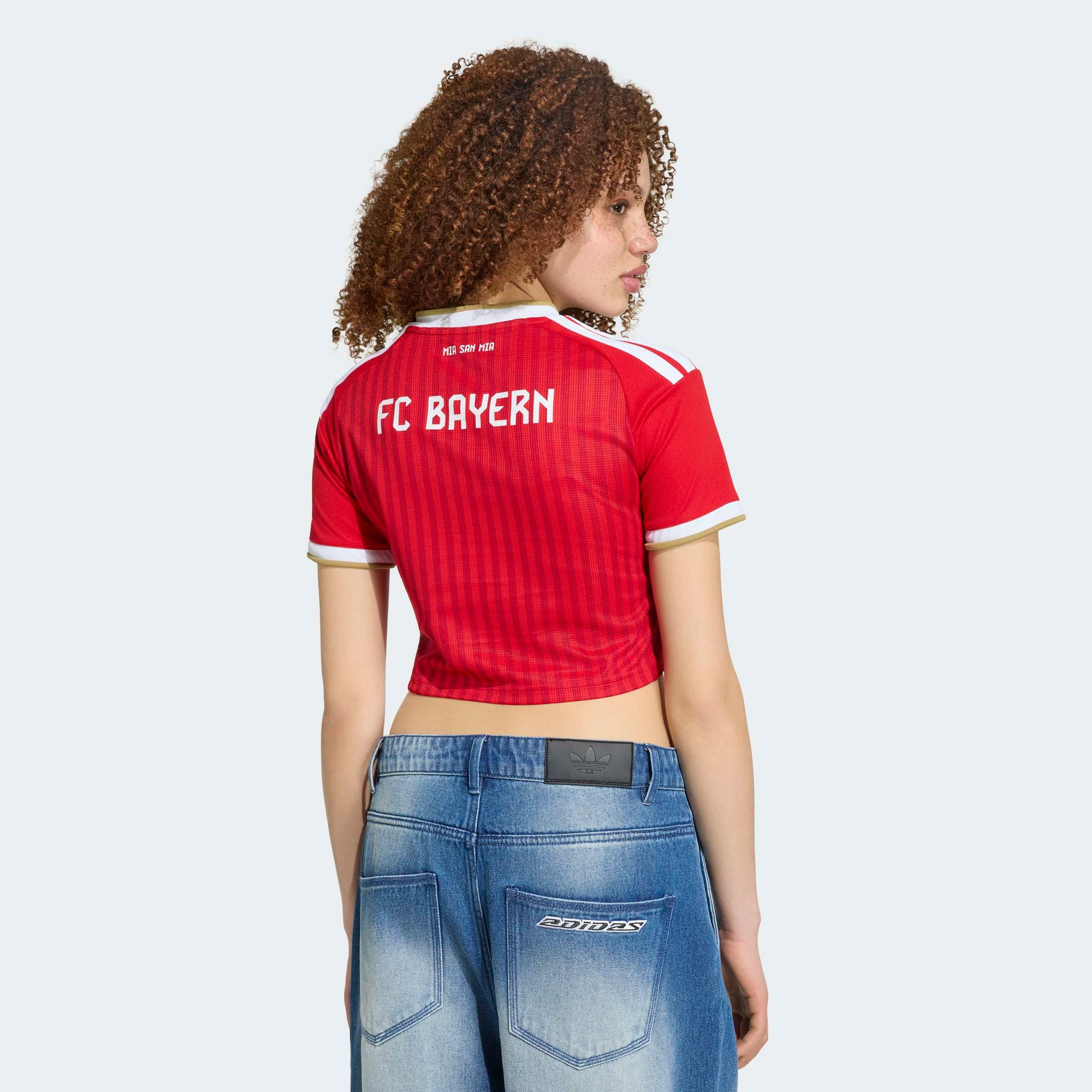 Women's adidas White Bayern Munich 2026/27 Away Cropped Replica Jersey