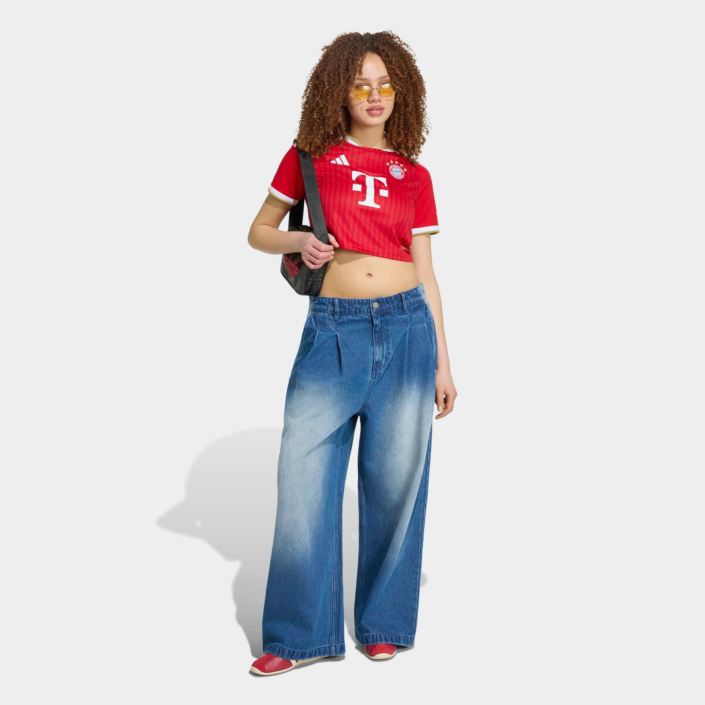 Women's adidas White Bayern Munich 2026/27 Away Cropped Replica Jersey