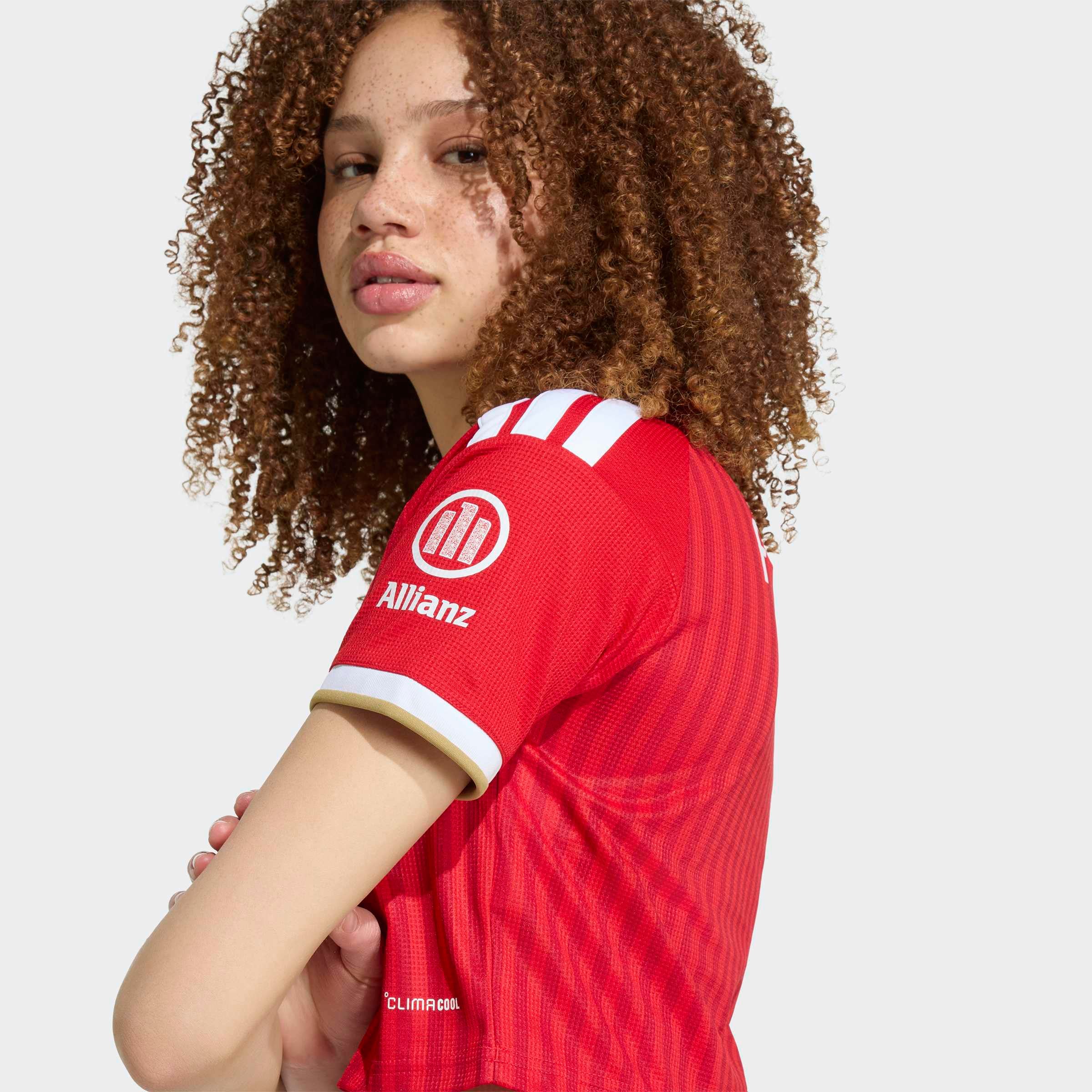 Women's adidas White Bayern Munich 2026/27 Away Cropped Replica Jersey