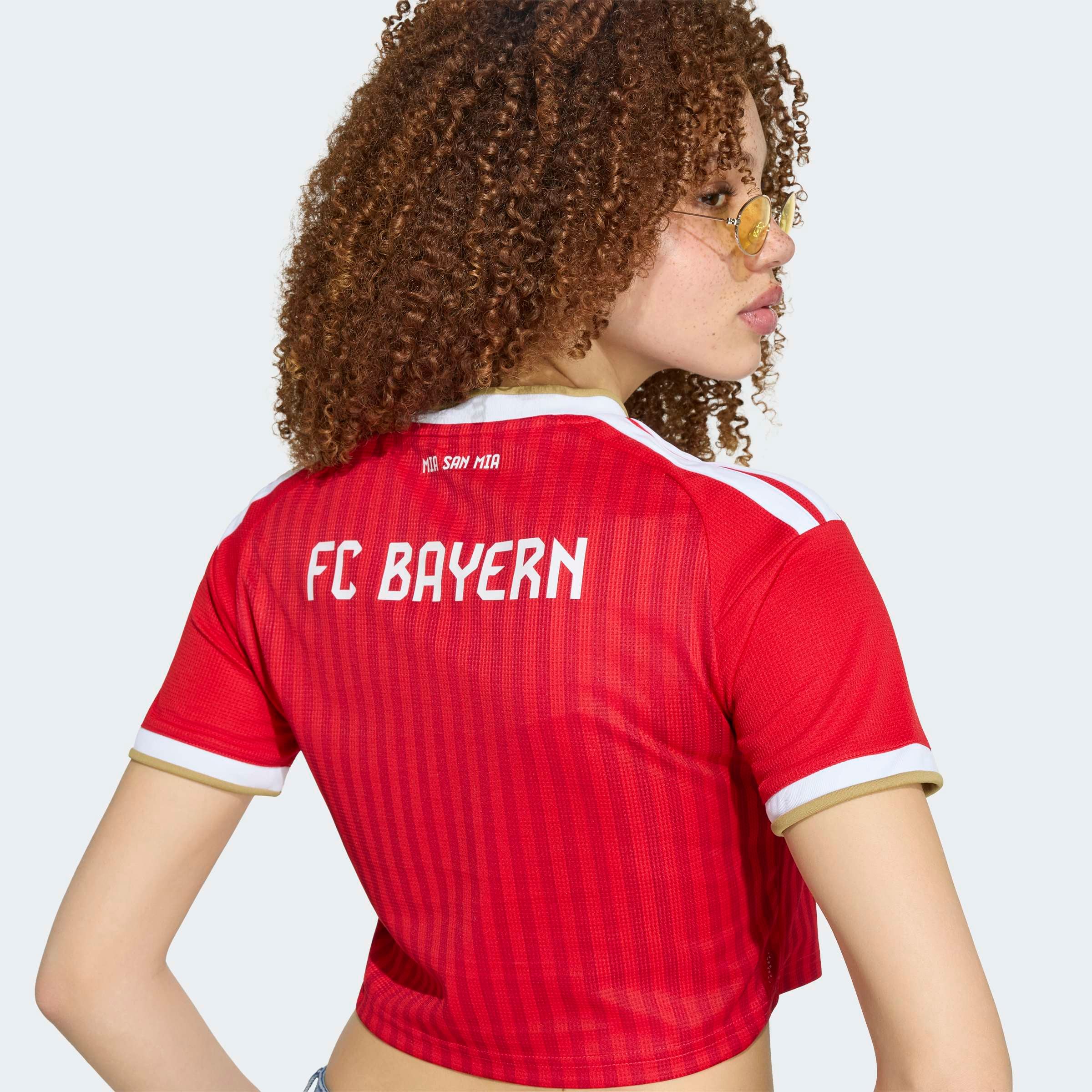 Women's adidas White Bayern Munich 2026/27 Away Cropped Replica Jersey