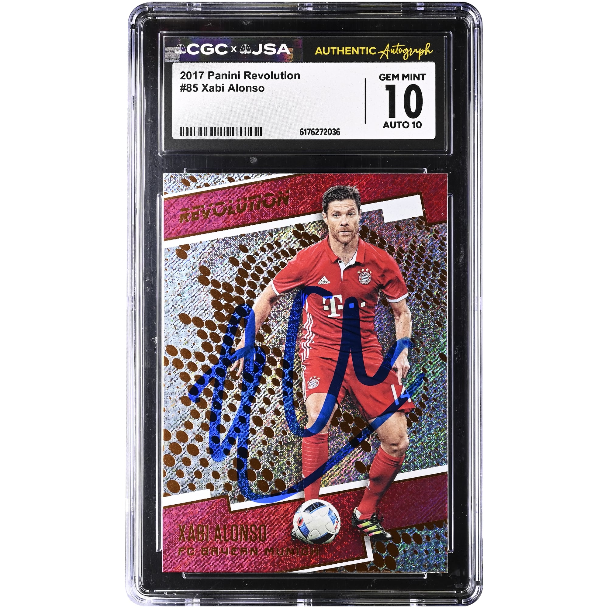 Xabi Alonso Bayern Munich Autographed 2017 Panini Revolution #85 CGC Authenticated 10/10 Card