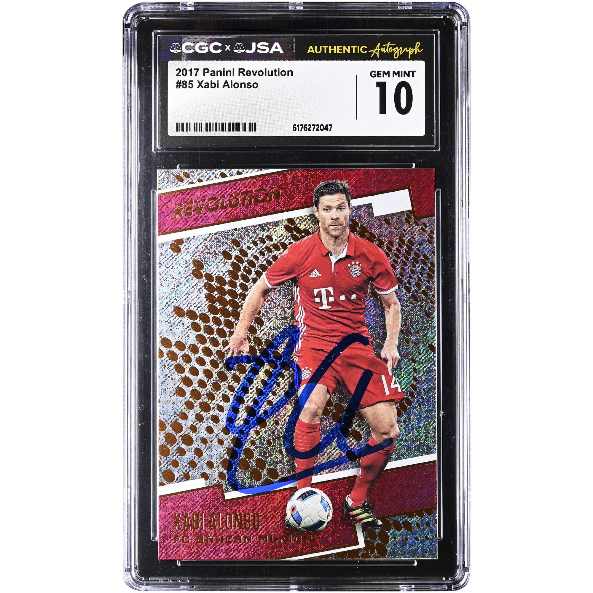 Xabi Alonso Bayern Munich Autographed 2017 Panini Revolution #85 CGC Authenticated GEM MINT 10 Card