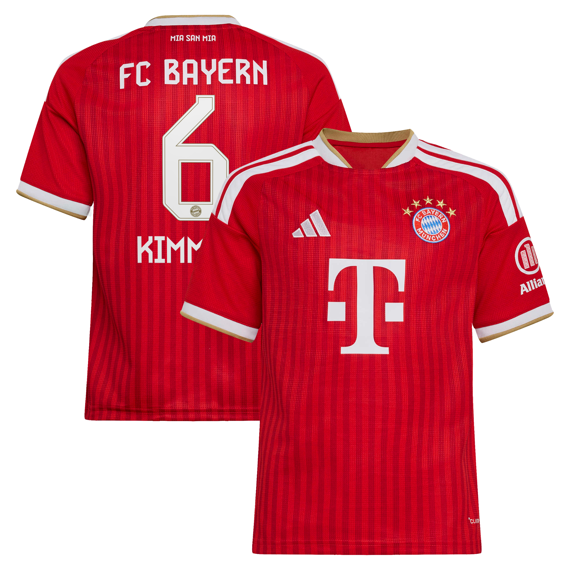 Maillot réplique domicile adidas Joshua Kimmich rouge Bayern Munich 2026/27 pour enfant