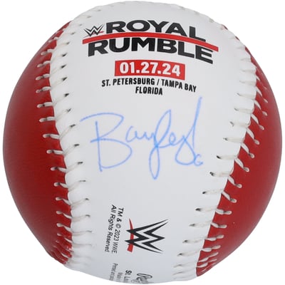 Bayley Autographed Rawlings 2024 Royal Rumble Baseball