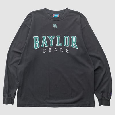Baylor Bears Champion 2000s Long Sleeve T-shirt - Black - M by Fanatics Real Vintage