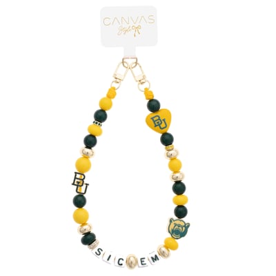 Baylor Bears CANVAS Style Beaded Wrislet