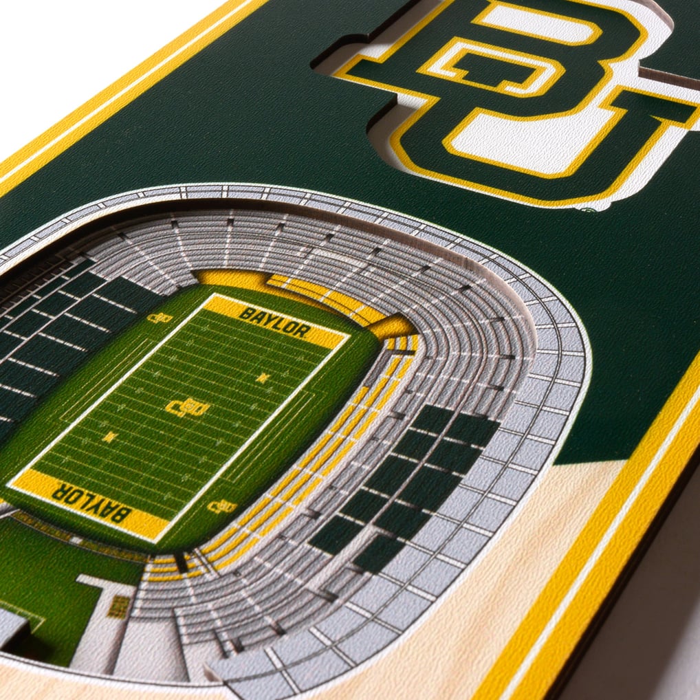 Fanpoint Baylor Bears 6'' x 19'' 3D StadiumView Banner