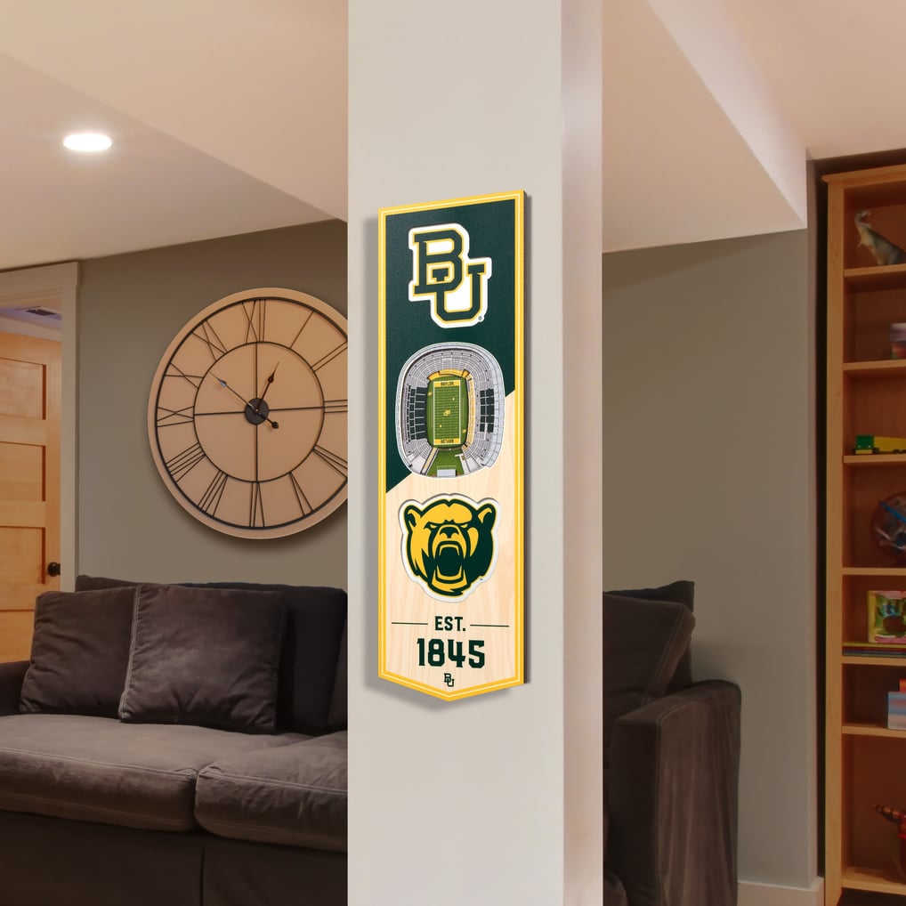 Fanpoint Baylor Bears 6'' x 19'' 3D StadiumView Banner