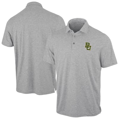 Baylor Bears Antigua Static Polo - Heather Gray