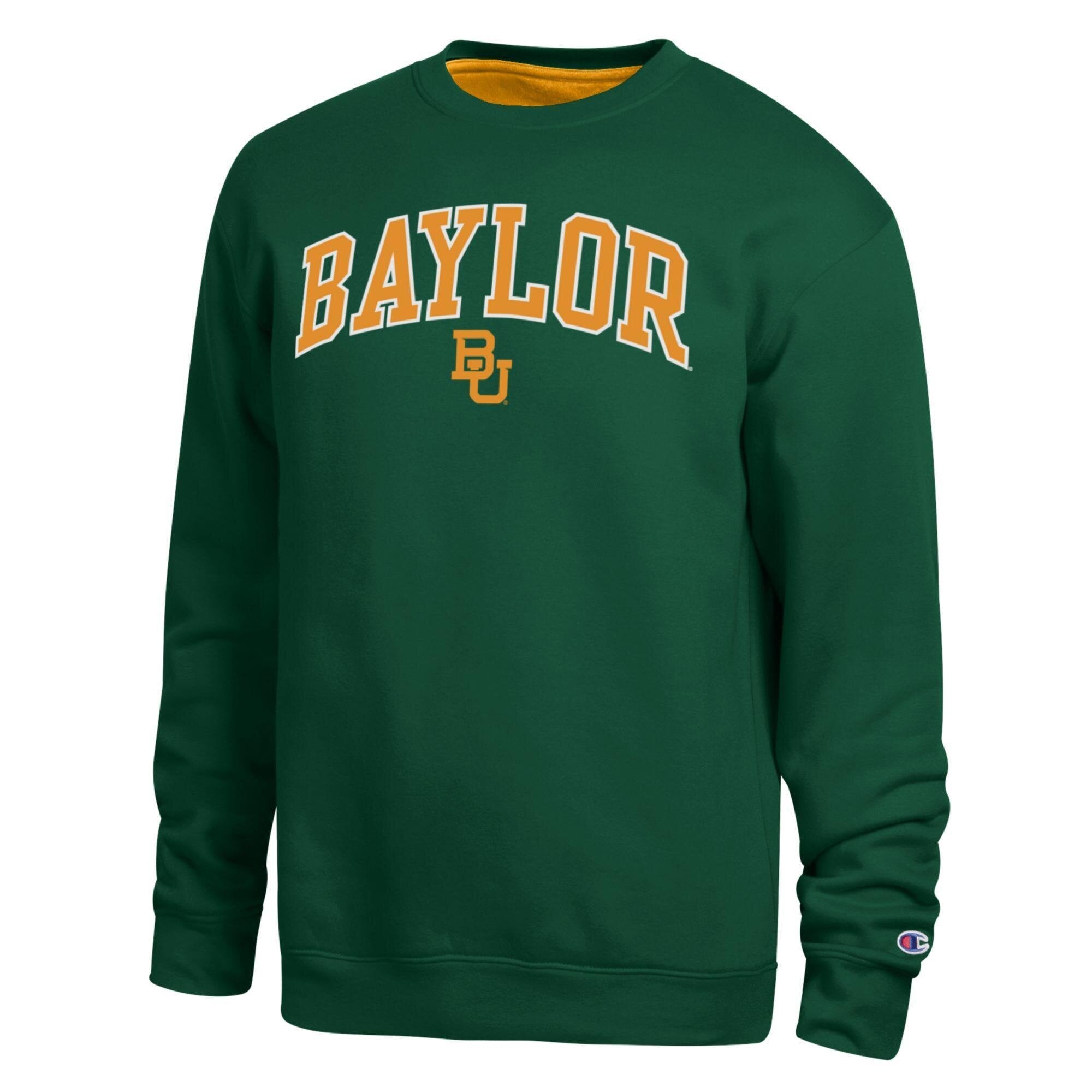 Men's Champion  Green Baylor Bears Arch Sweatshirt