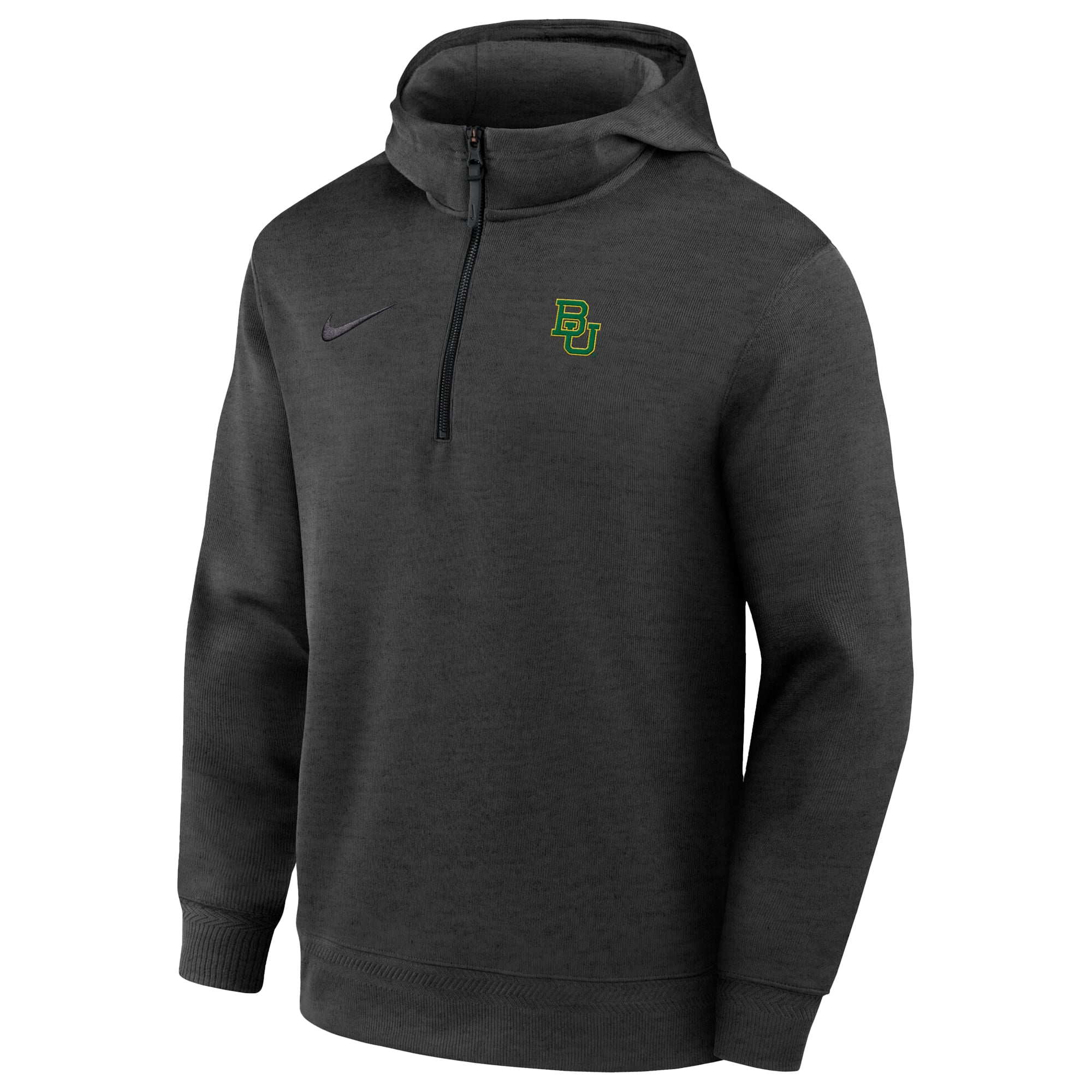 Men's Nike Black Baylor Bears Coaches Dri-FIT Half-Zip Hoodie