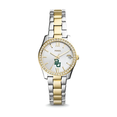 Baylor Bears Fossil Women's Scarlette Mini Two-Tone Stainless Steel Watch