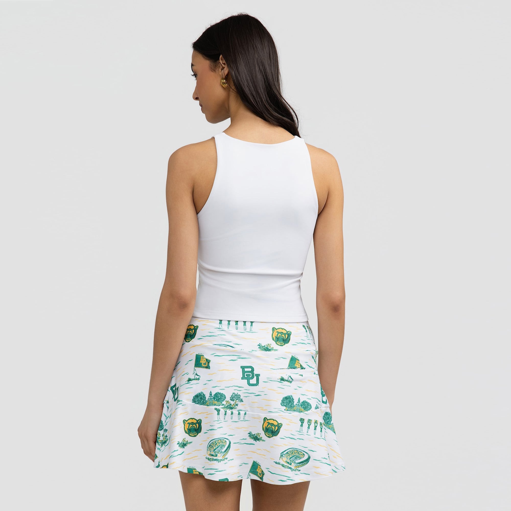 Women's Smith & Quinn White Baylor Bears Toile Molly Skort