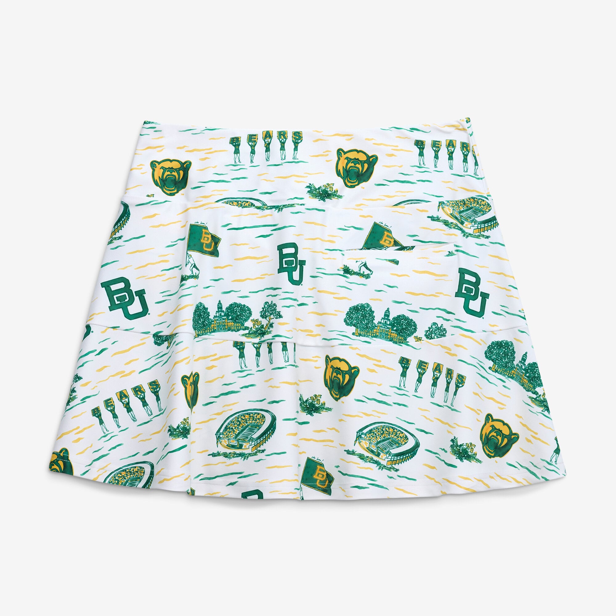 Women's Smith & Quinn White Baylor Bears Toile Molly Skort