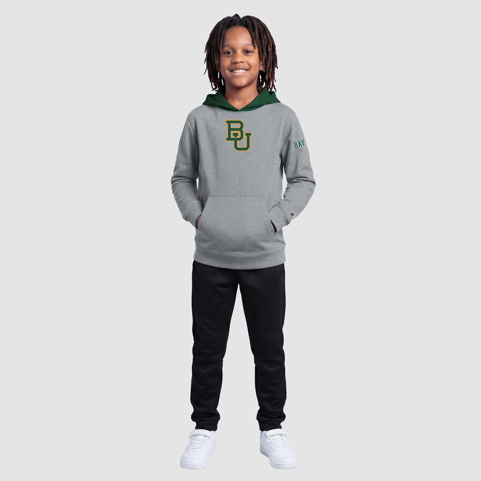 Youth Champion Heather Gray Baylor Bears Fleece Hoodie