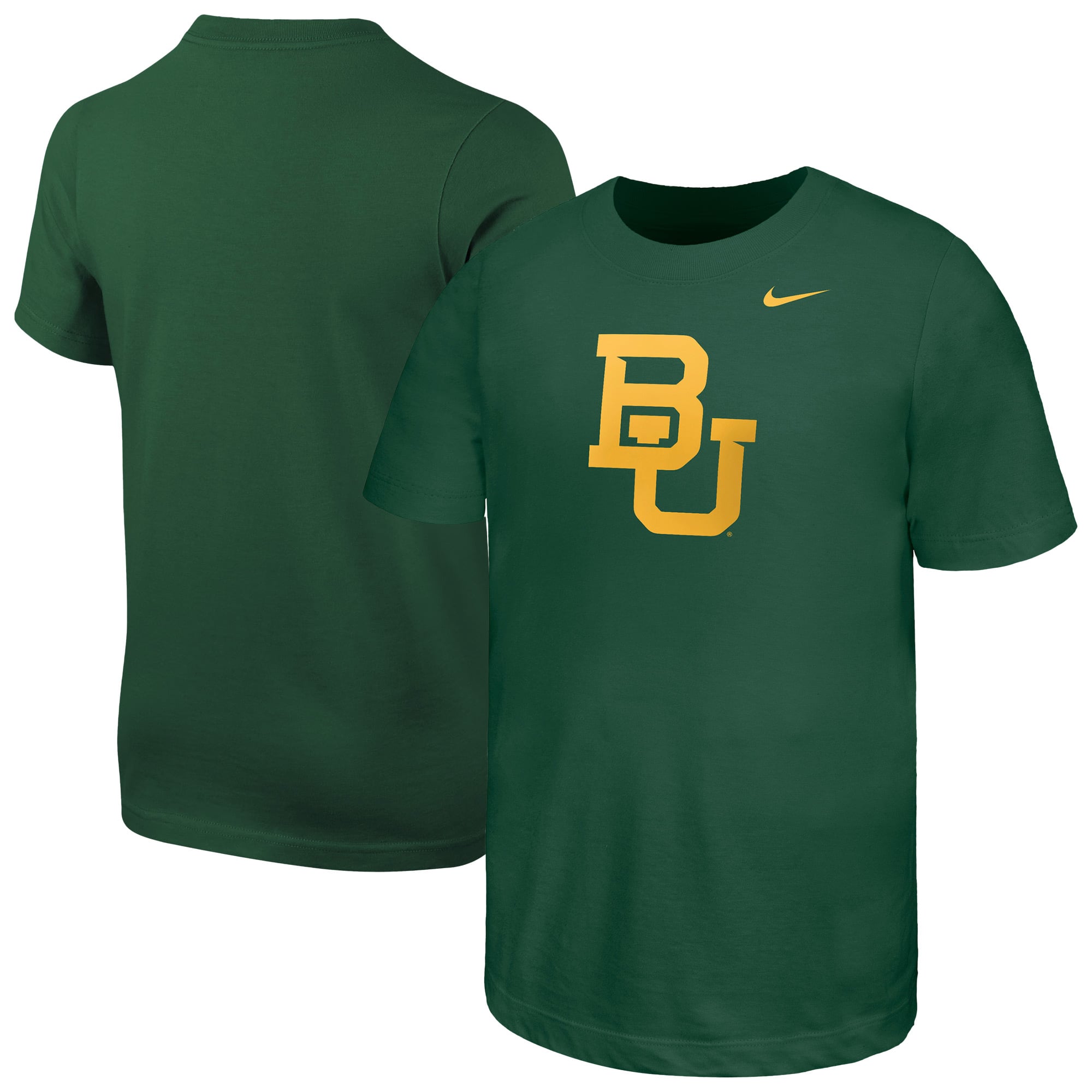 T-shirt Nike vert pour jeunes avec logo des Baylor Bears