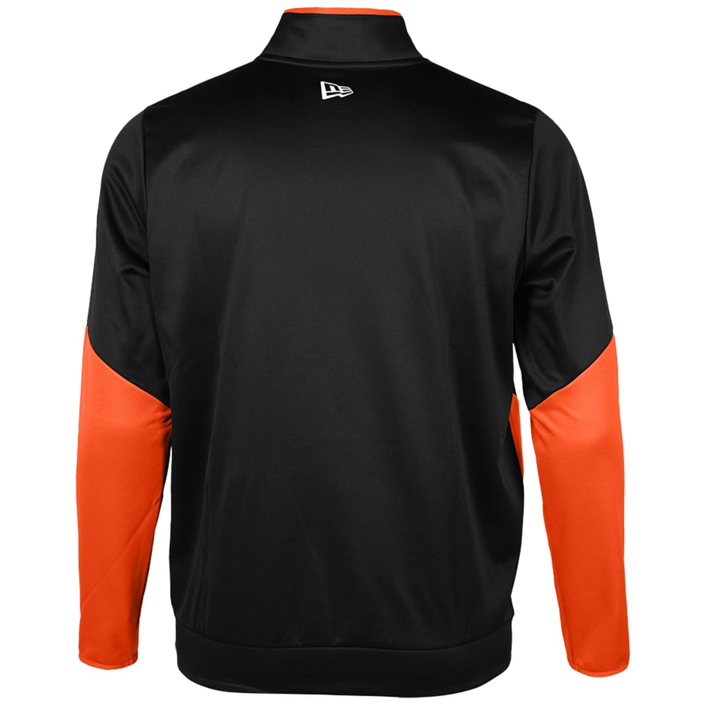 BC Lions New Era Sideline Performance Fleece Quarter-Zip Top - Black