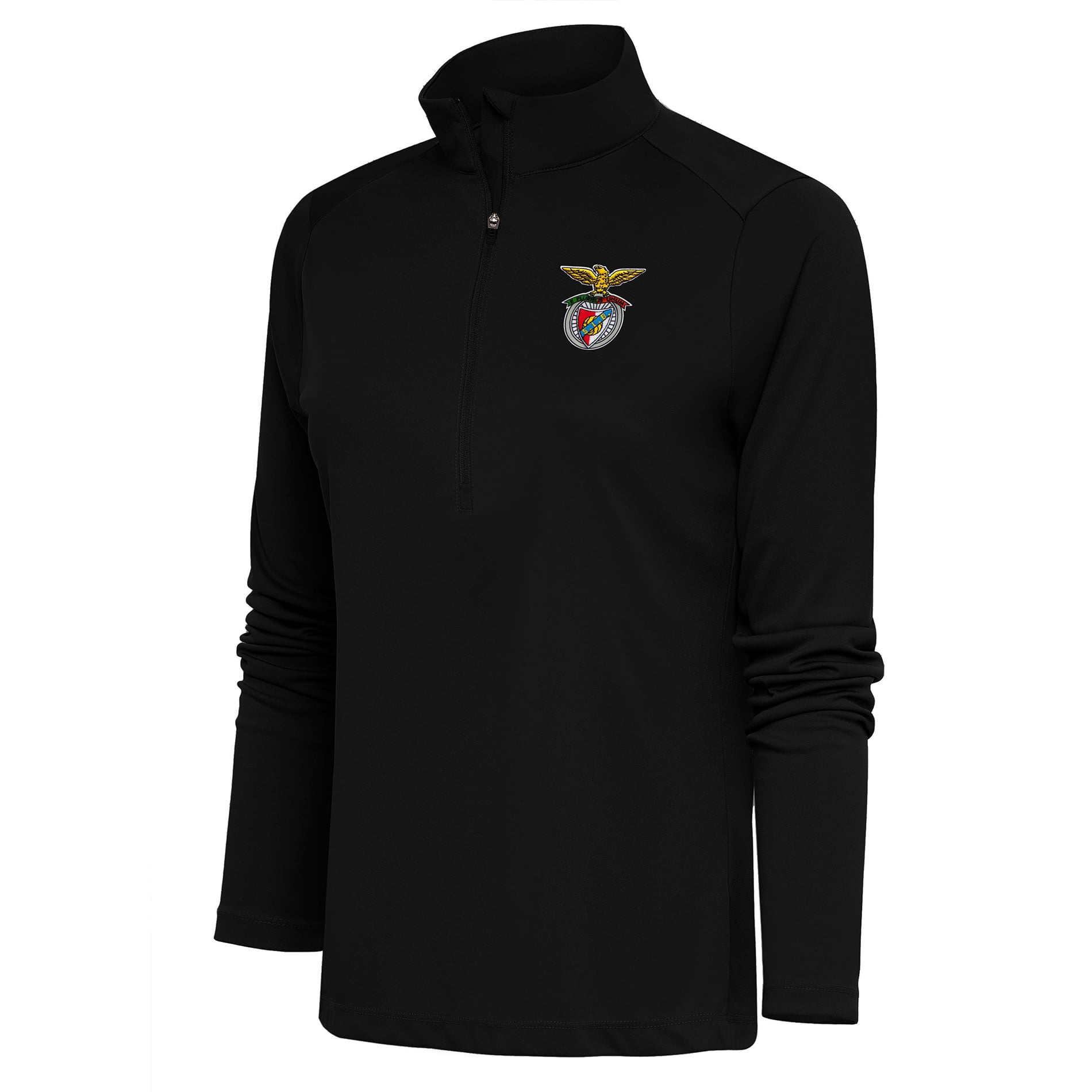 Pull à demi-zip Antigua Benfica Statement noir pour femme