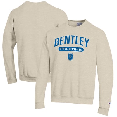 Bentley Falcons Champion Powerblend Sweatshirt - Oatmeal