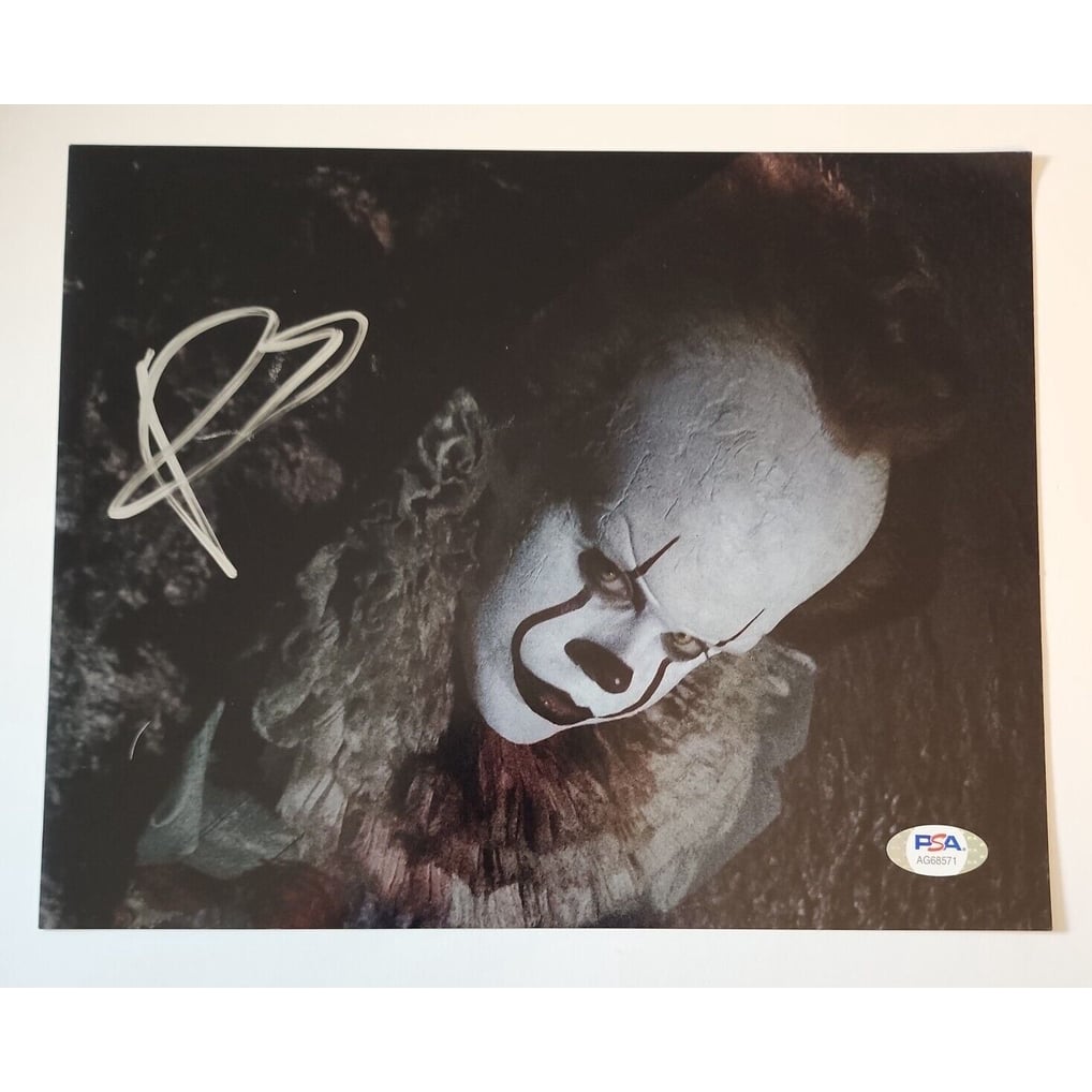 Bill Skarsgard Signed Autographed 8x10 IT Pennywise Clown PSA 