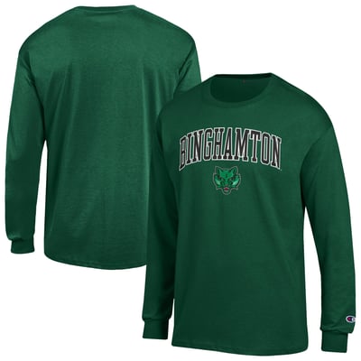 Binghamton Bearcats Champion  Campus Long-Sleeve T-Shirt - Green