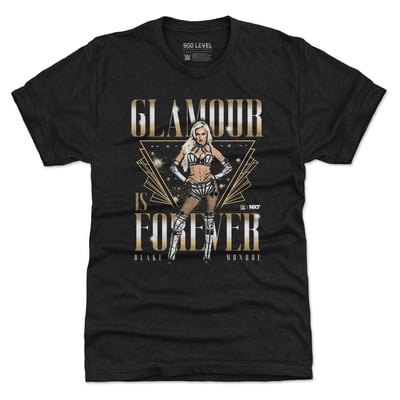 Blake Monroe 500 Level Glamour Forever Premium Tri-Blend T-Shirt - Heather Black