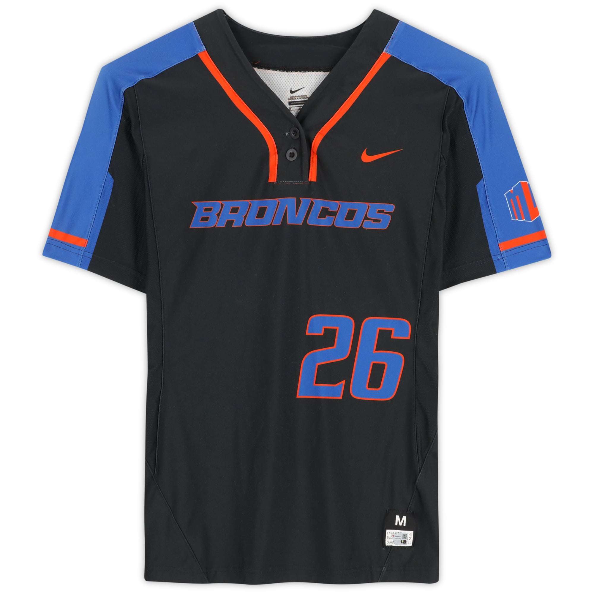 Boise State Broncos Team-Issued #26 Black Jersey from the Softball Program - Size M