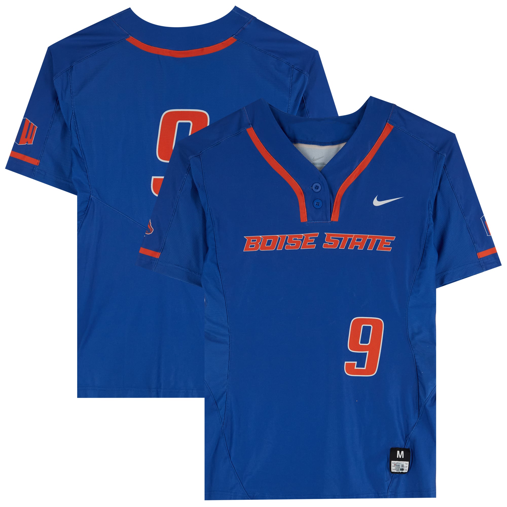 Maillot Royal #9 des Boise State Broncos émis par l'équipe du programme de softball - Taille M