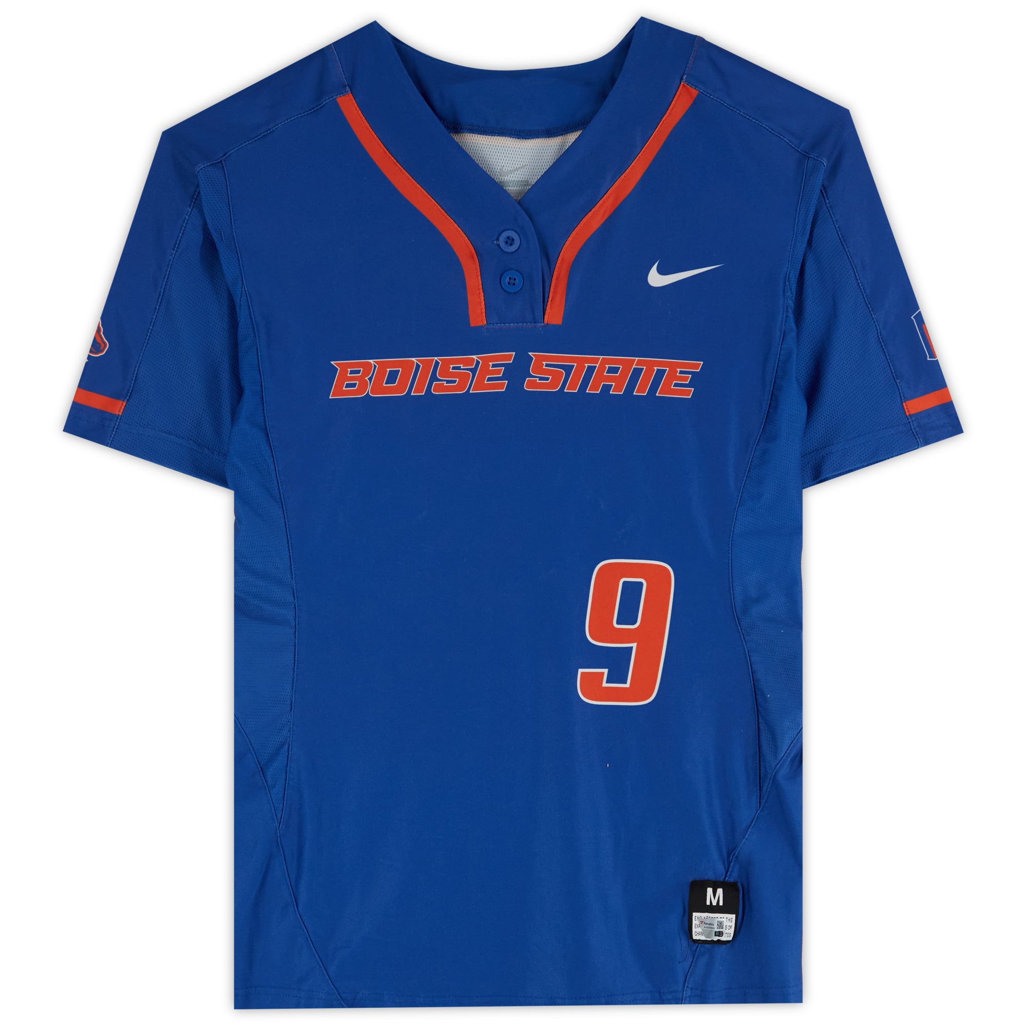 Maillot Royal #9 des Boise State Broncos émis par l'équipe du programme de softball - Taille M