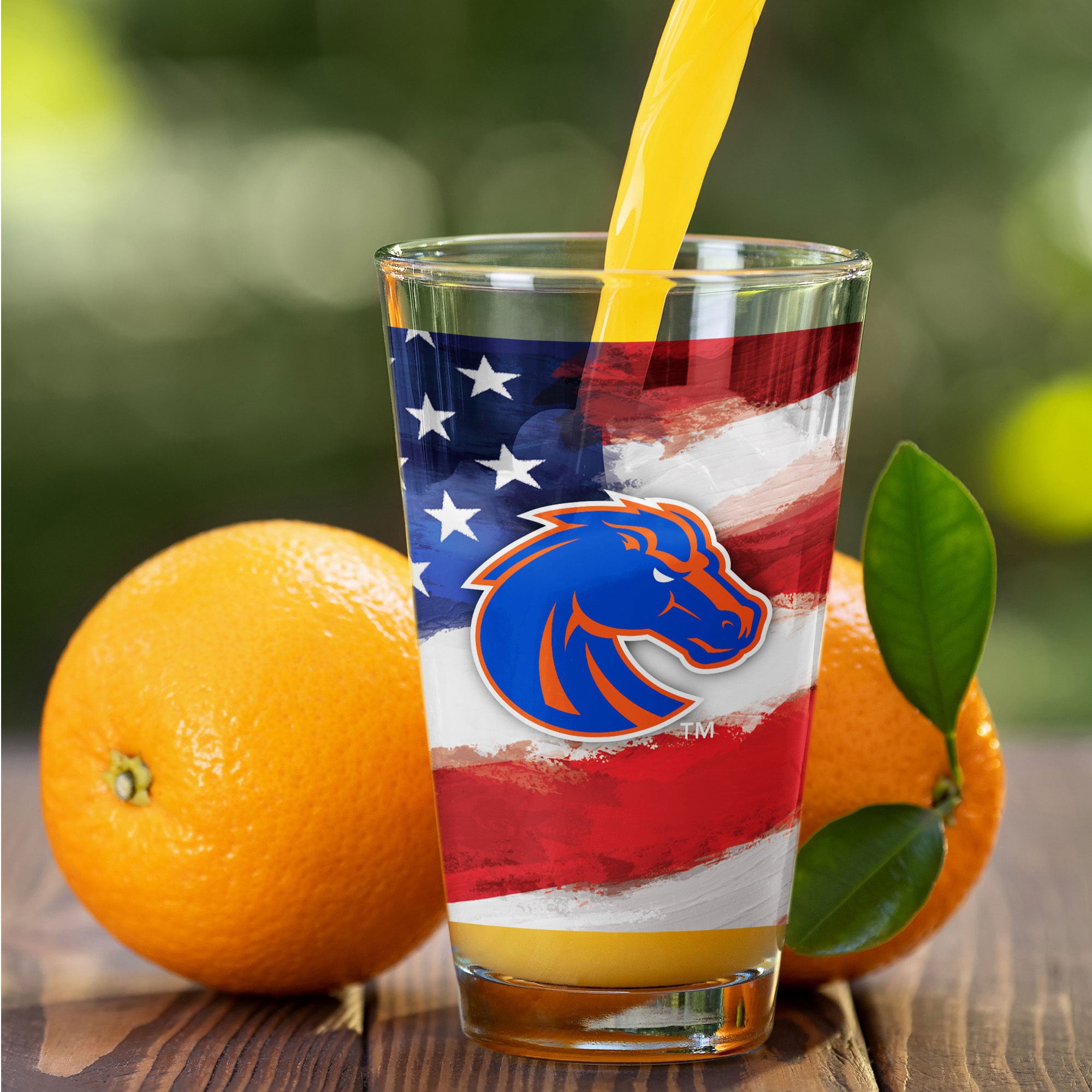 Boise State Broncos Two-Pack 16oz. Americana Pint Glass Set
