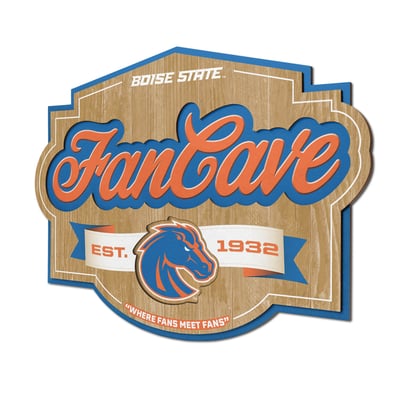 Boise State Broncos IDNA 12.5" x 17" Fan Cave Sign