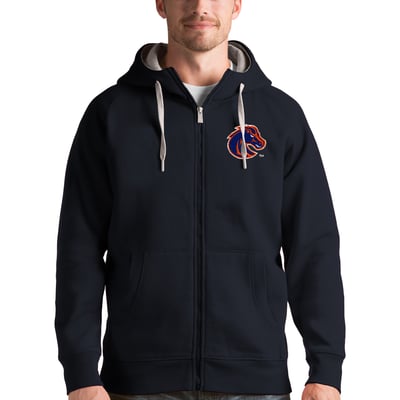 Boise State Broncos Antigua Victory Full-Zip Hoodie - Charcoal