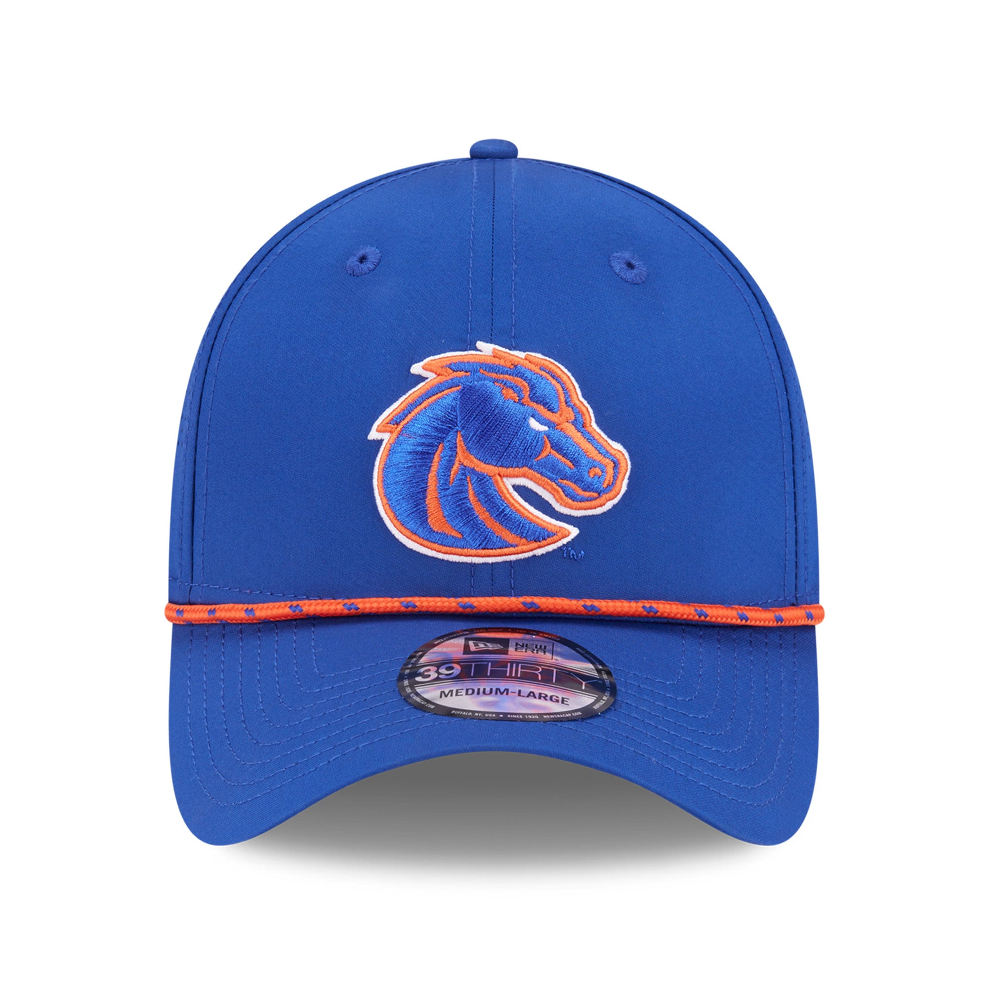 Casquette extensible New Era Royal Boise State Broncos Performance Rope 39THIRTY pour homme