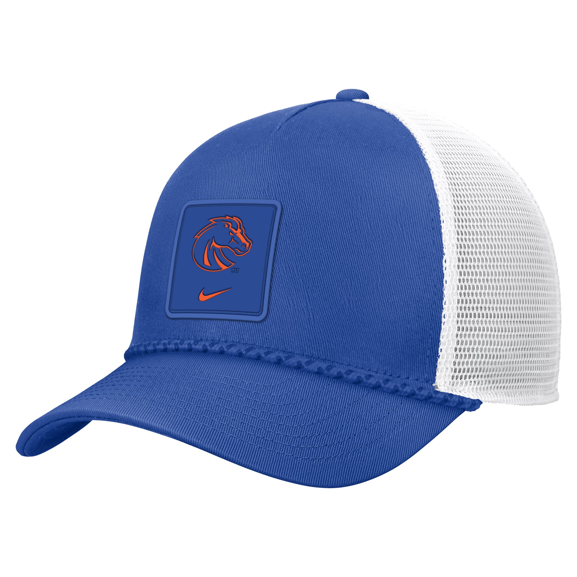 Men's Nike Royal Boise State Broncos 2026 On-Field Rope Adjustable Trucker Hat