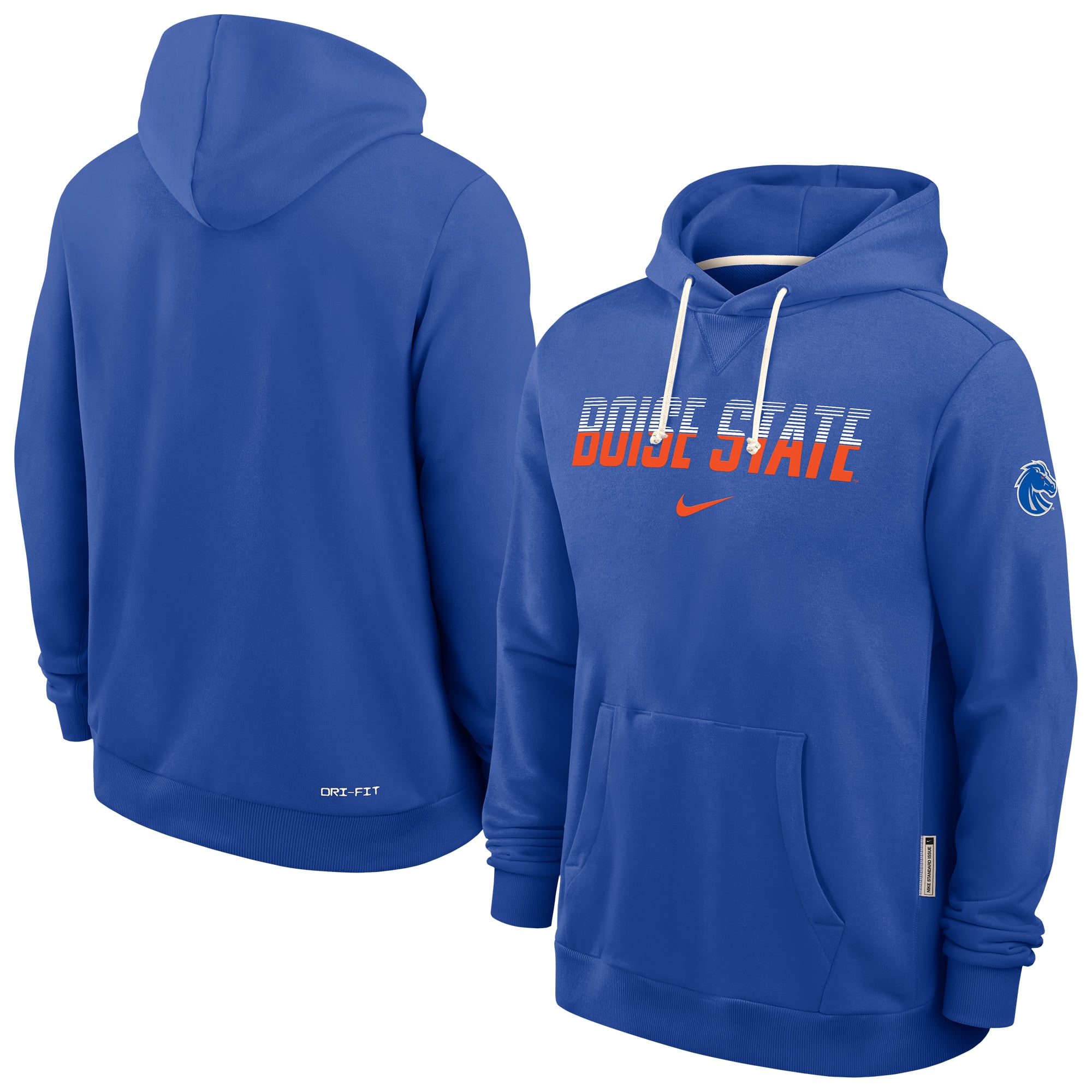 Men's Nike Royal Boise State Broncos 2026 Sideline Standard Issue Dri-FIT Hoodie