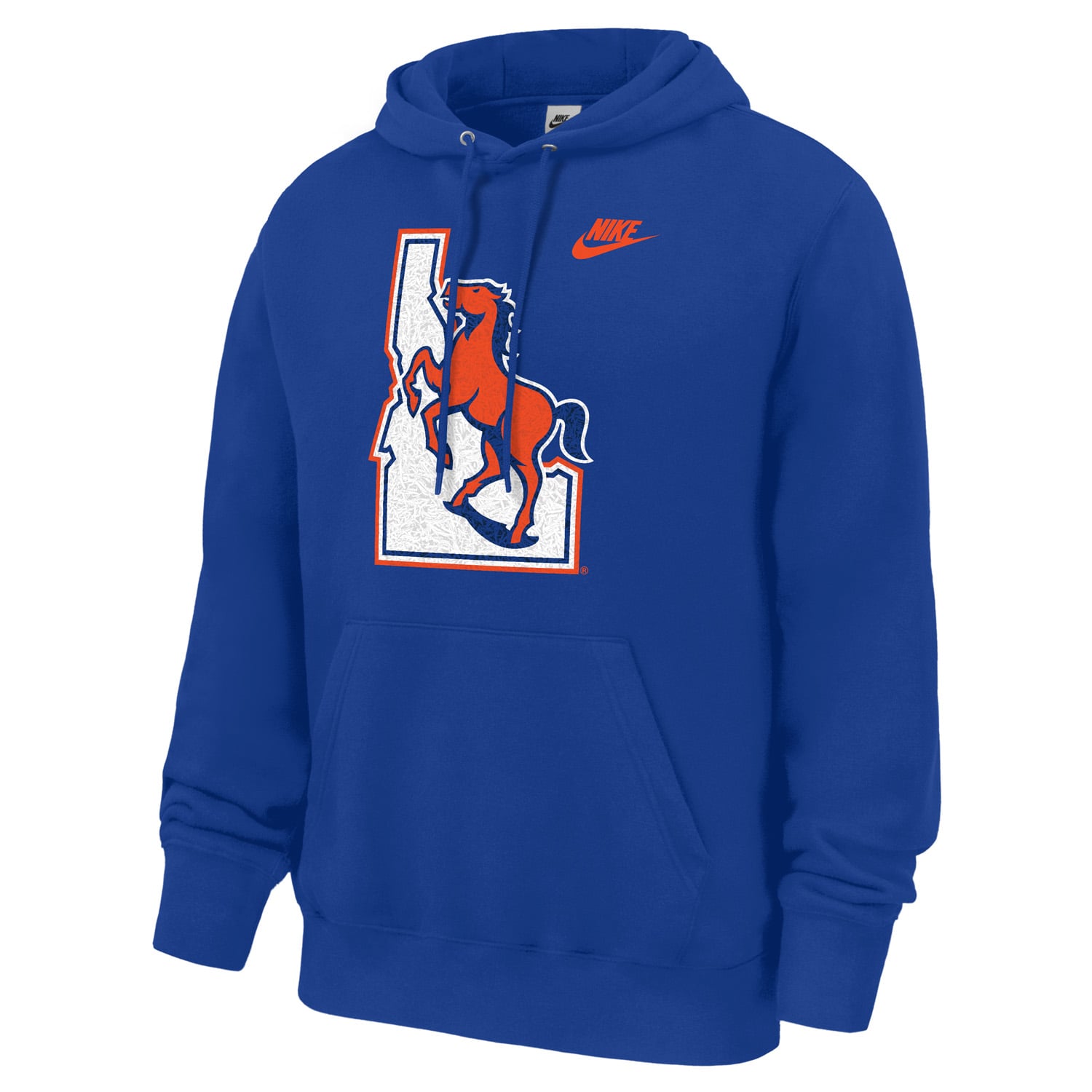 Men's Nike Black Boise State Broncos 40 Years of Blue Turf Club Fleece Hoodie