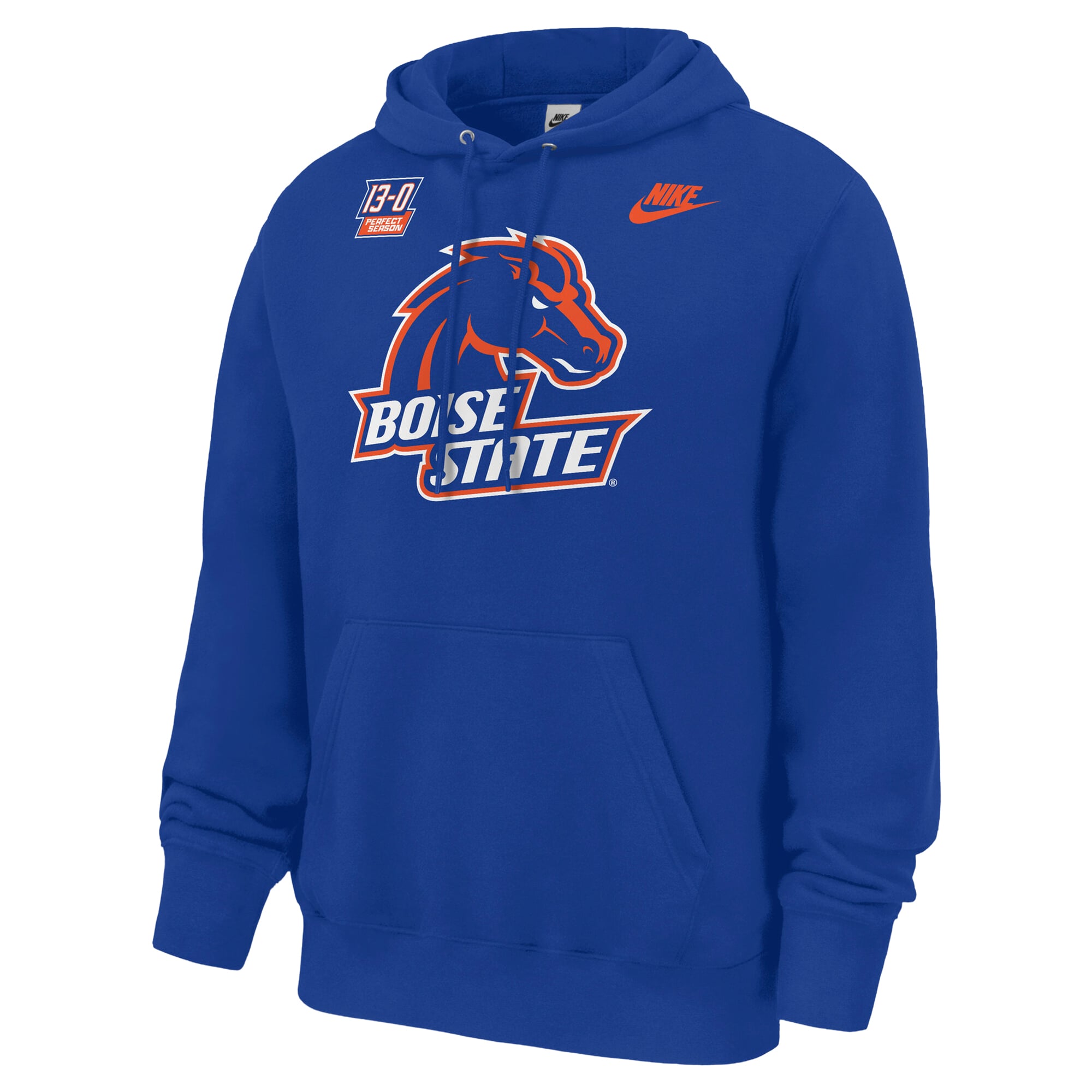 Sweat à capuche en polaire Nike Royal Boise State Broncos Fiesta Bowl 20e anniversaire pour homme