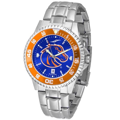 Boise State Broncos Competitor Steel AnoChrome Color Bezel Watch - Royal