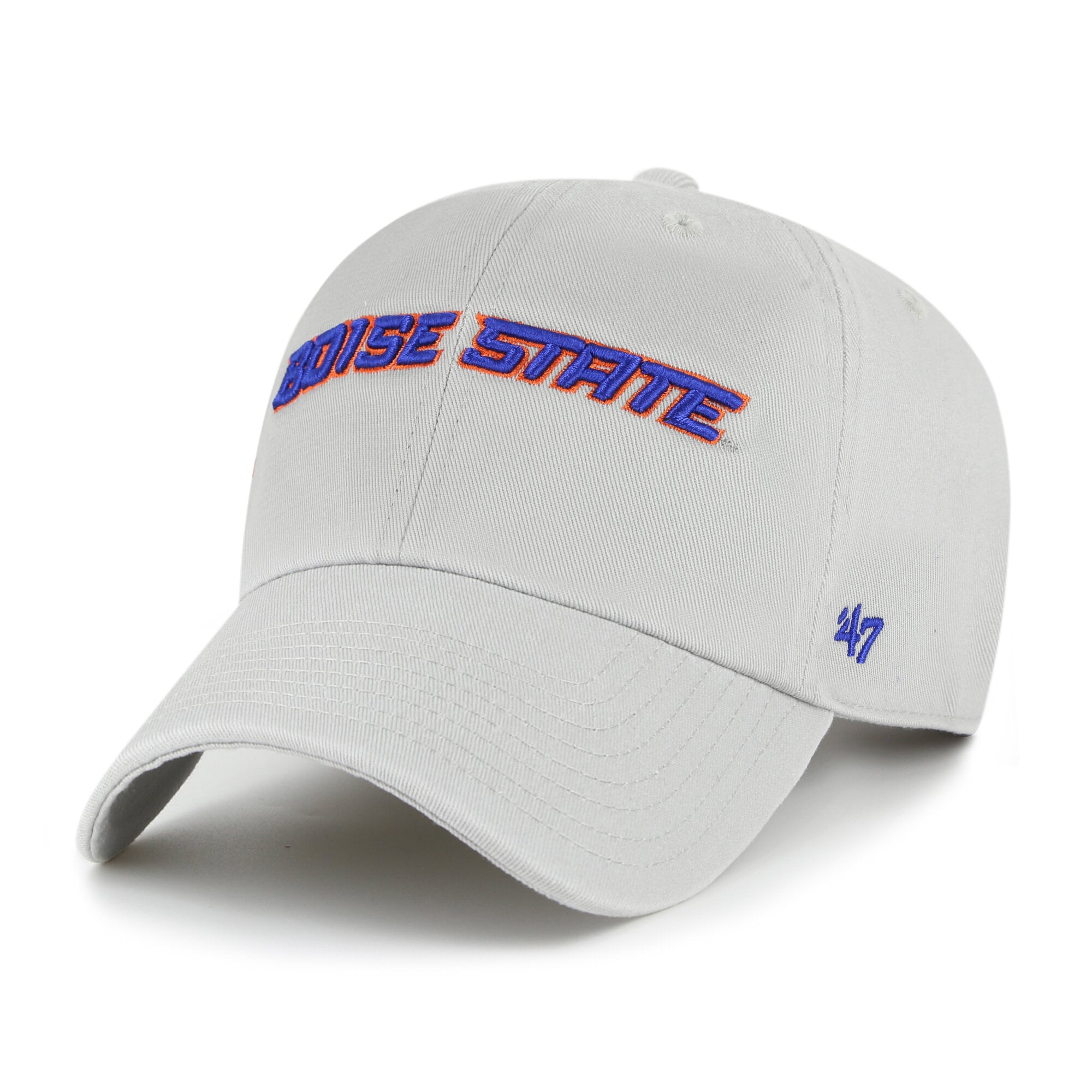 Casquette unisexe '47 Boise State Broncos grise Clean Up ajustable