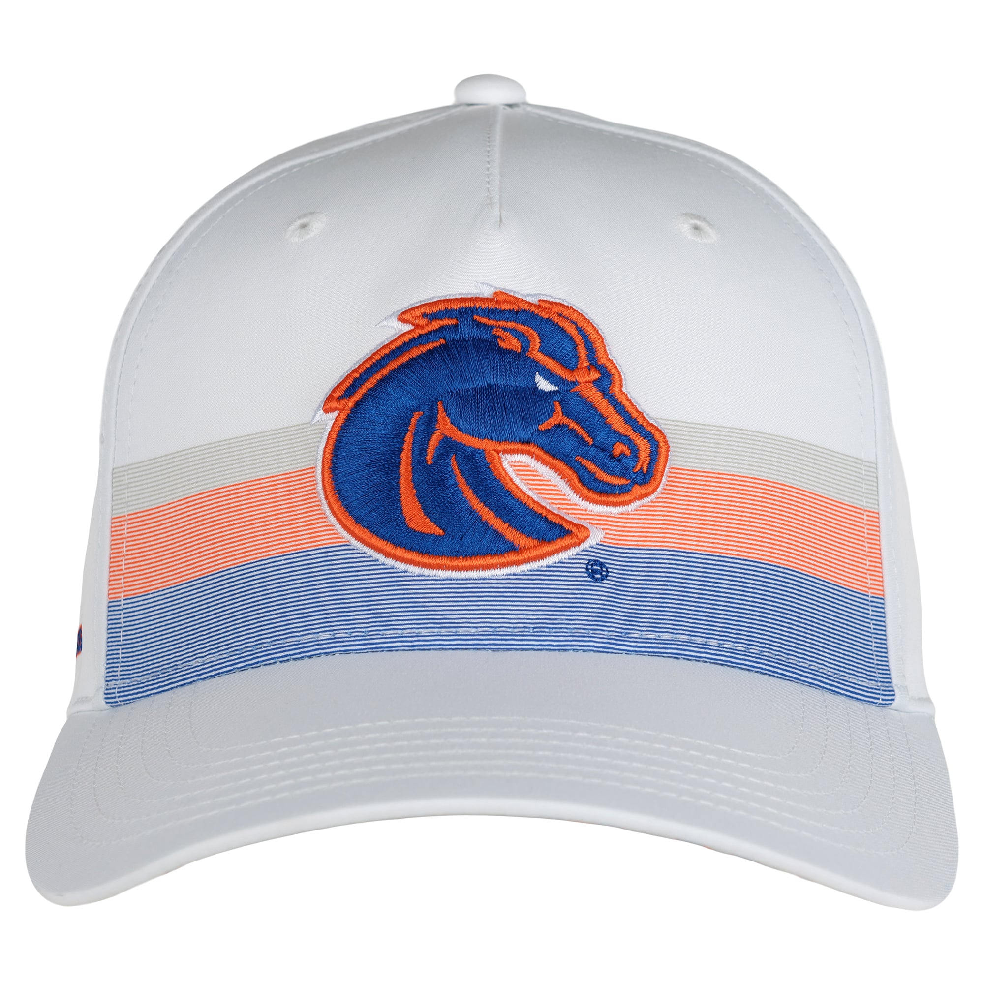 Unisex Ahead White Boise State Broncos The Sideline Adjustable Hat