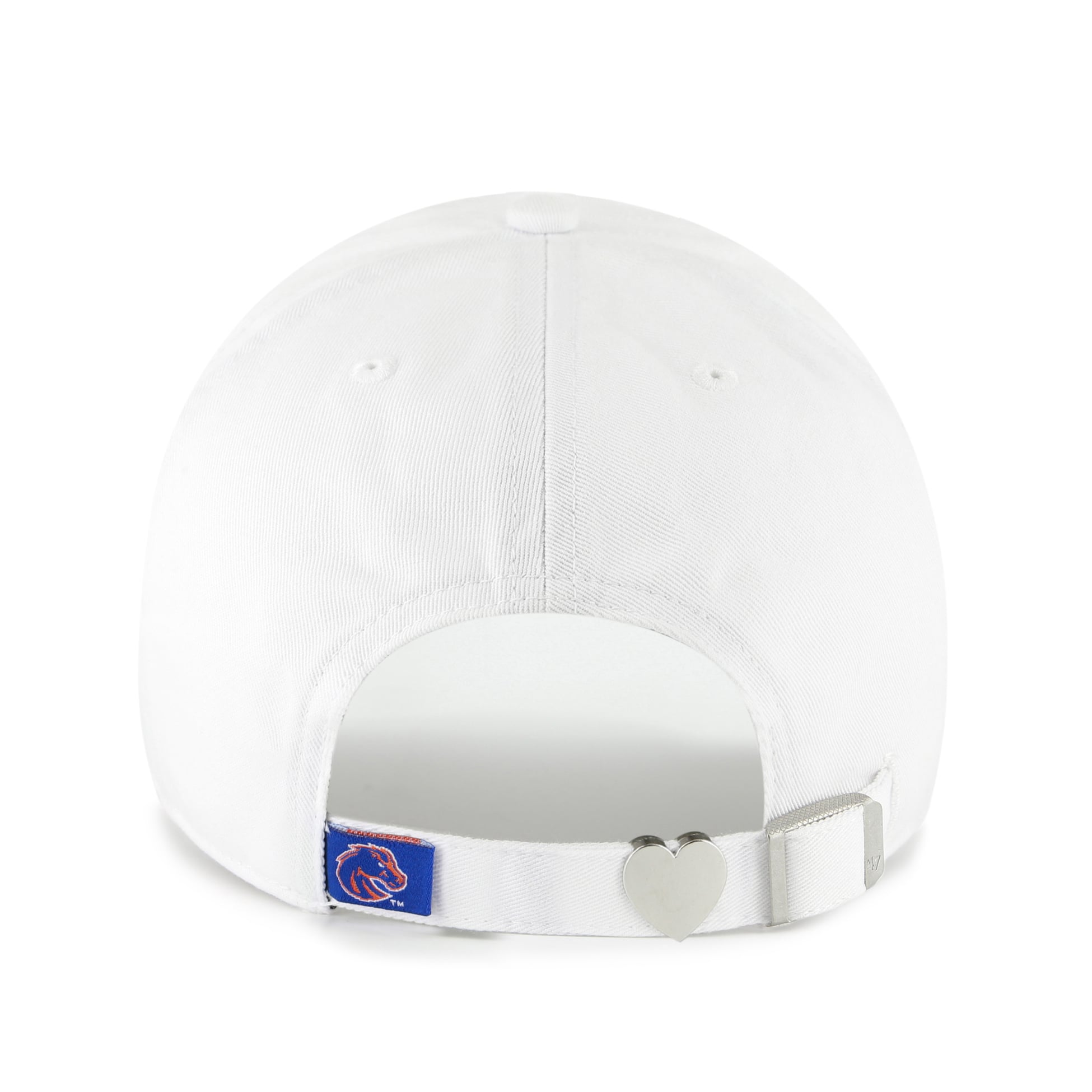 Women's '47 White Boise State Broncos Trendy Script Clean Up Adjustable Hat