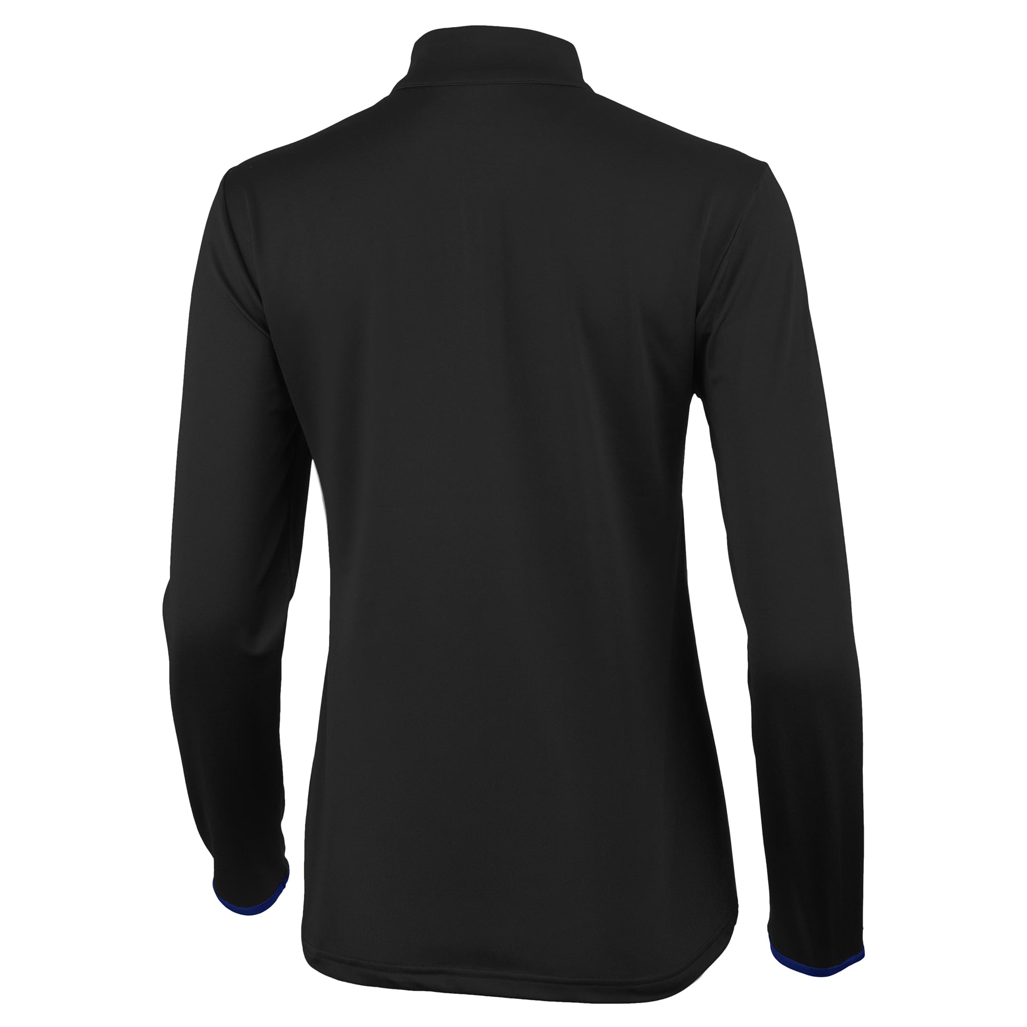 Pull à col zippé Antigua noir/bleu roi Boise State Broncos pour femme