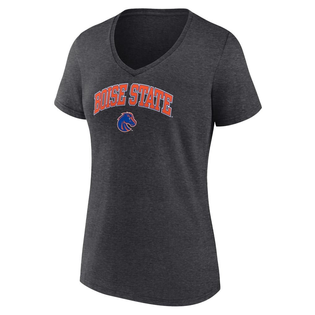 Bsu Color Code Women's Charcoal Boise State Broncos Campus V-Neck T-Shirt