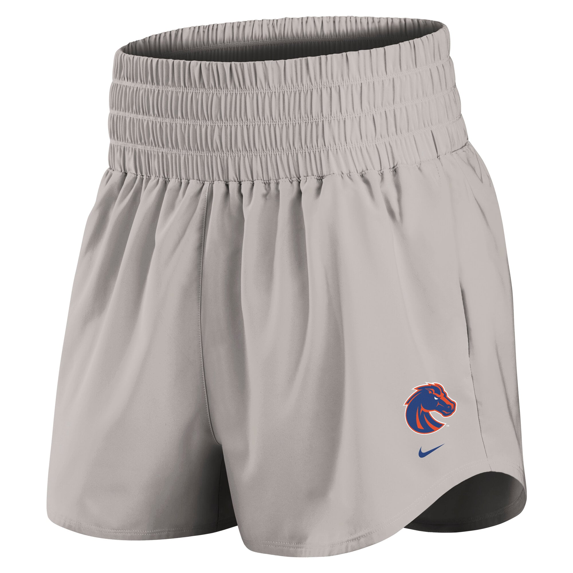 Women's Nike Gray Boise State Broncos Ultra Dri-FIT High-Rise Shorts