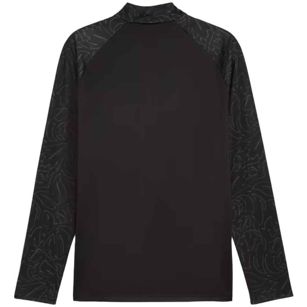 Borussia Dortmund PUMA Warm Up 1/4 Zip Top - Black