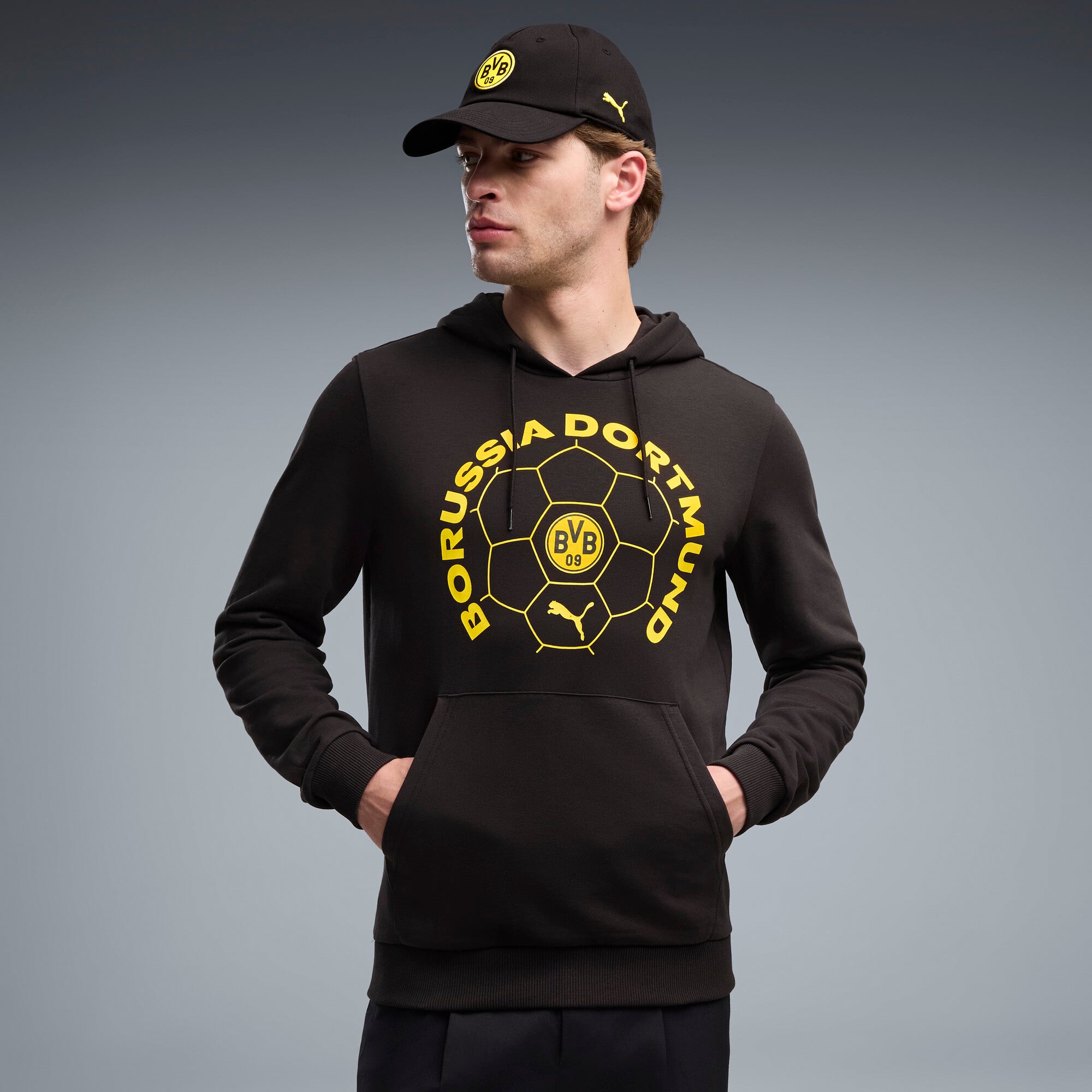 Men's Puma Black Borussia Dortmund ftblCulture Hoodie