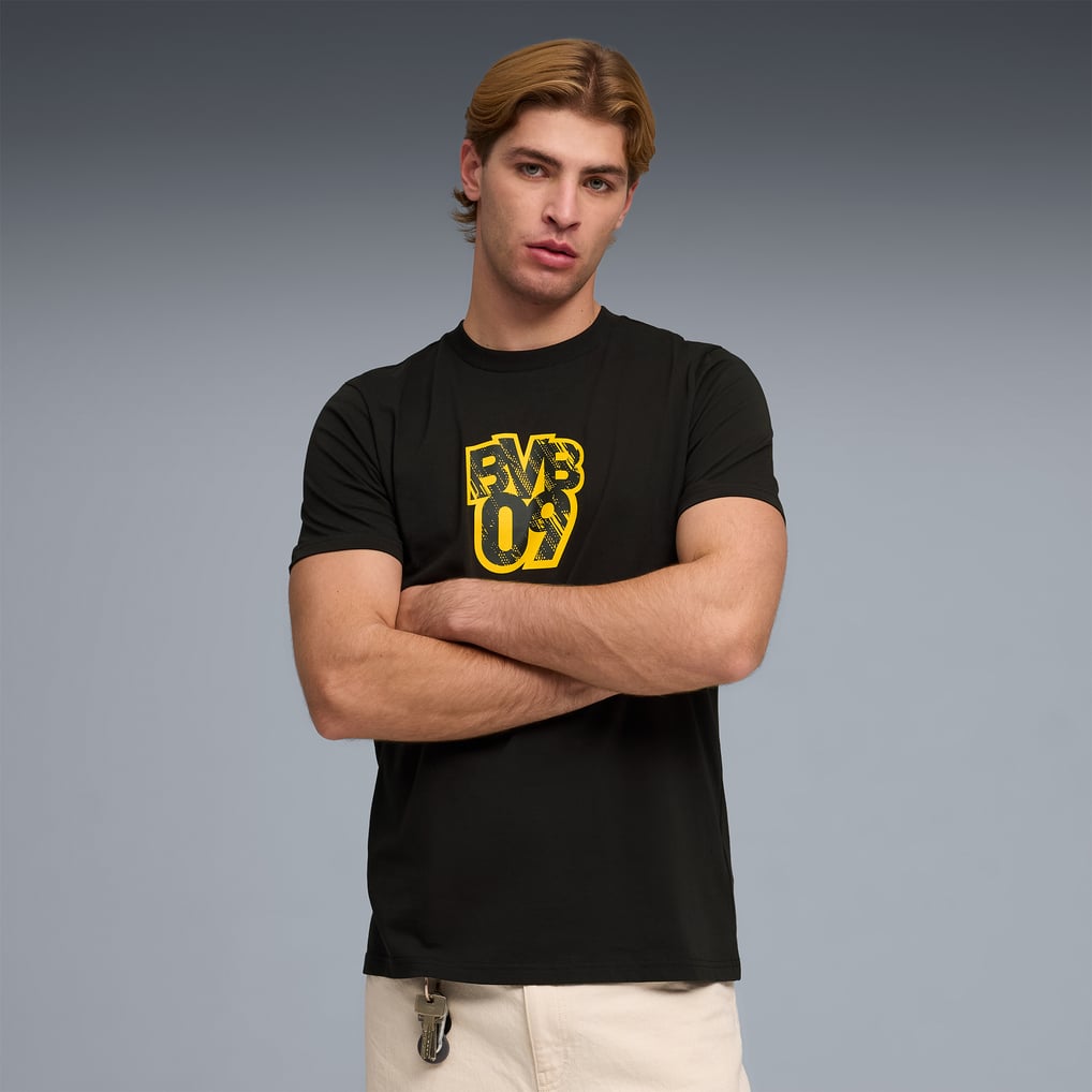  Borussia Dortmund Puma ftblCulture T-Shirt - Black