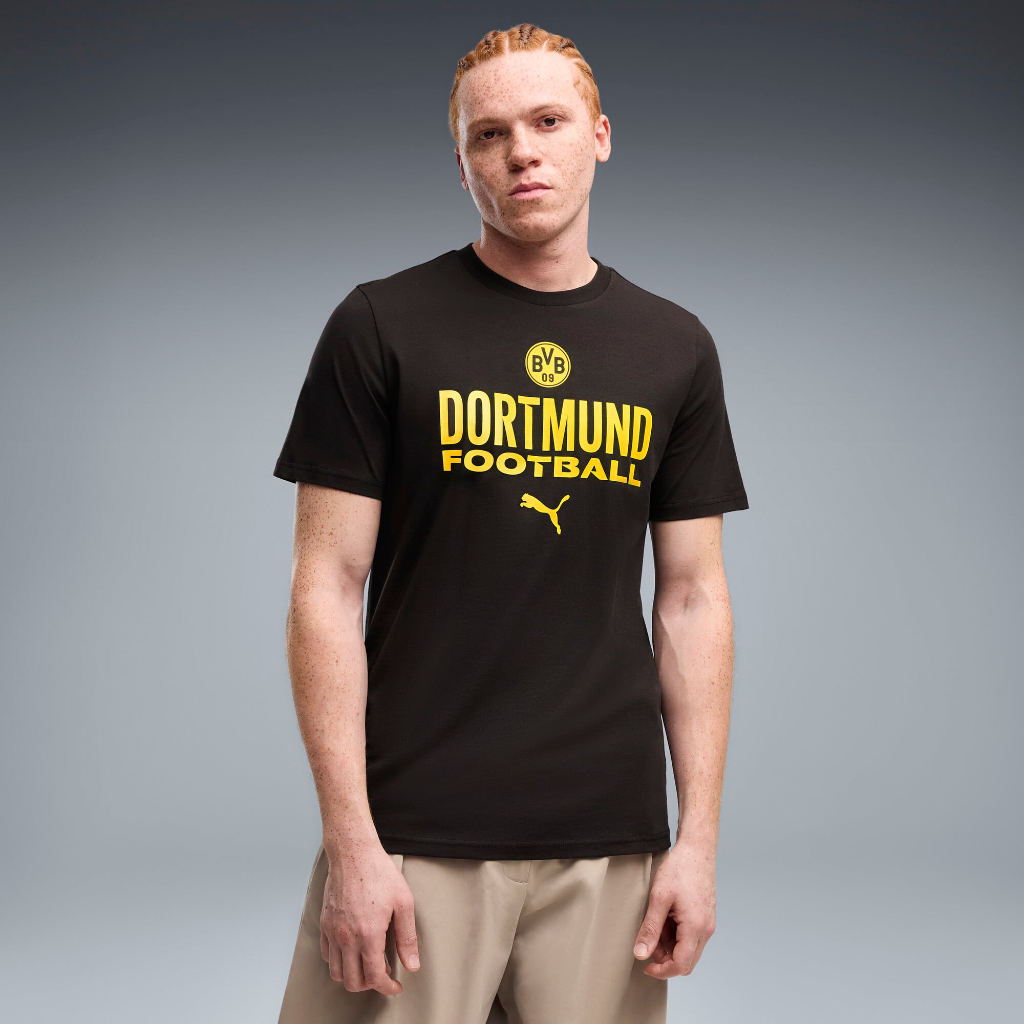 Men's Puma Black Borussia Dortmund ftblCulture T-Shirt